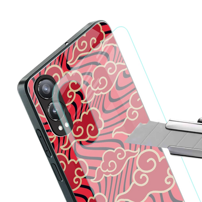 Vermilion Anime stylish phone case for oneplus nord ce 4 lite | glossy glass and slim fit