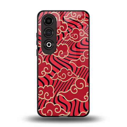 Vermilion Anime back phone cover | glass case for oneplus nord ce 4