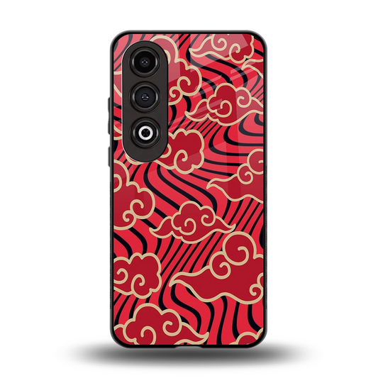 Vermilion Anime back phone cover | glass case for oneplus nord ce 4