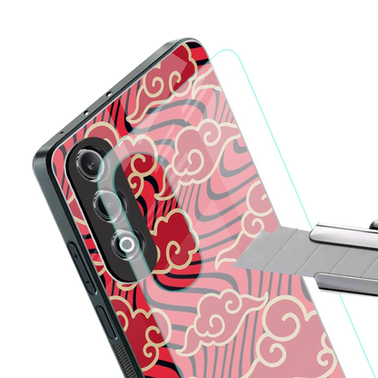 Vermilion Anime stylish phone case for oneplus nord ce 4 | glossy glass and slim fit