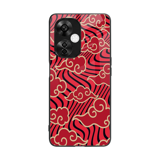 Vermilion Anime back phone cover | glass case for oneplus nord ce 3 lite