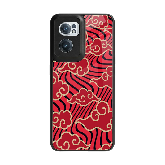 Vermilion Anime back phone cover | glass case for oneplus nord ce 2