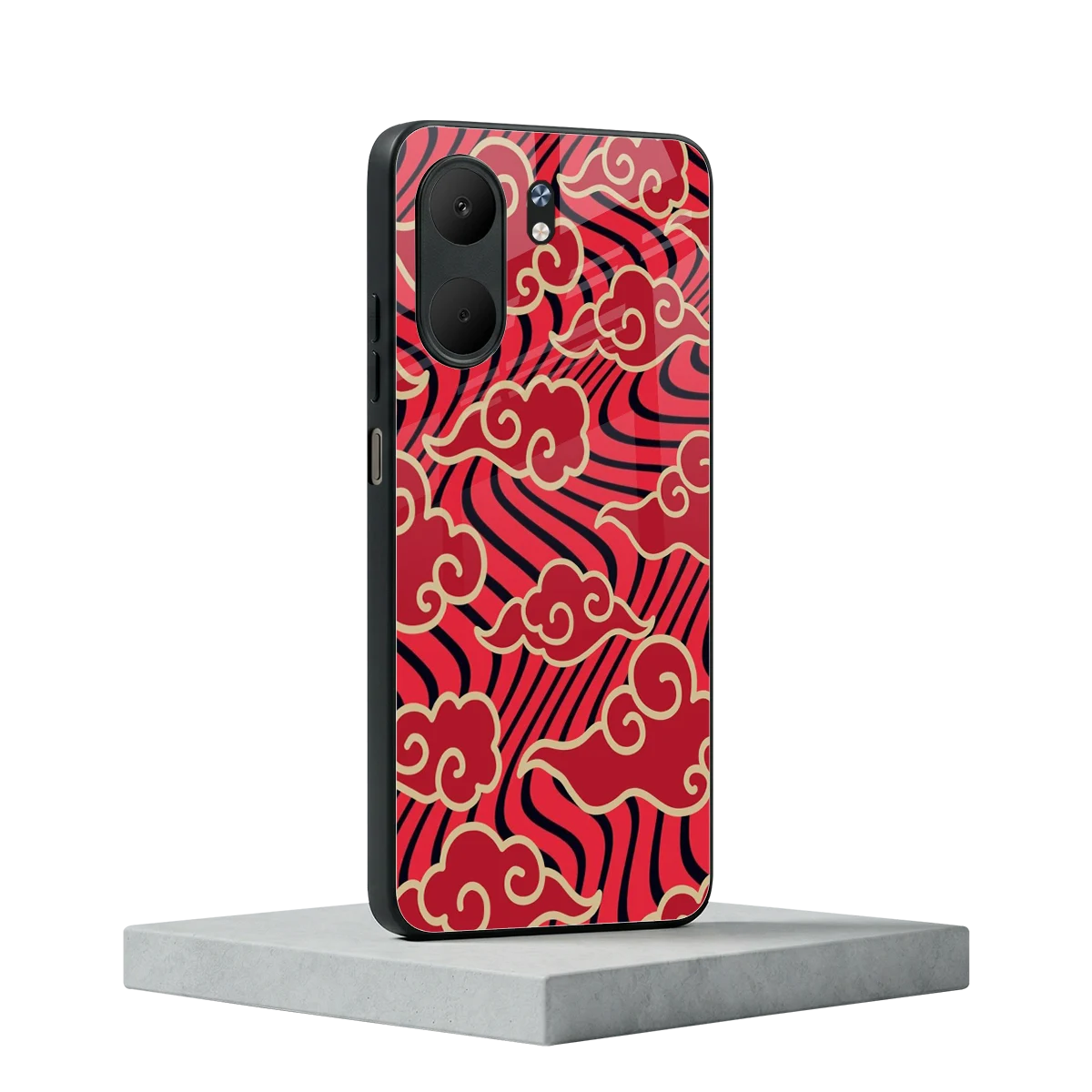 Vermilion Anime oppo a5x 5g mobile cover | shockproof glass phone case