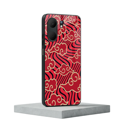 Vermilion Anime oppo a5x 5g mobile cover | shockproof glass phone case