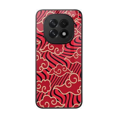 Vermilion Anime back phone cover | glass case for oppo f29 5g