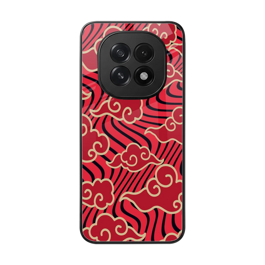 Vermilion Anime back phone cover | glass case for oppo f29 5g