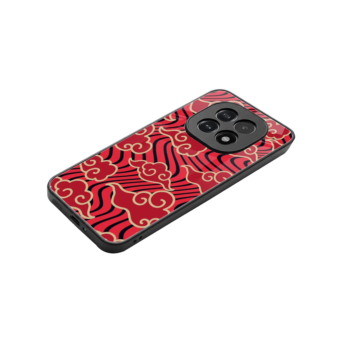 Vermilion Anime stylish phone case for oppo f29 5g | glossy glass and slim fit
