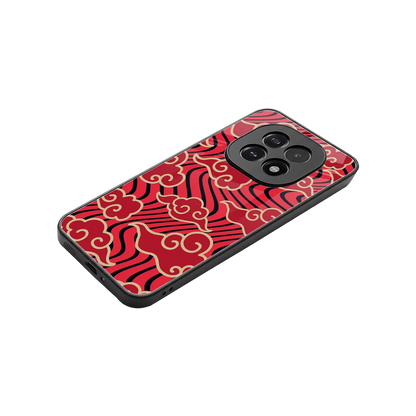 Vermilion Anime stylish phone case for oppo f29 5g | glossy glass and slim fit