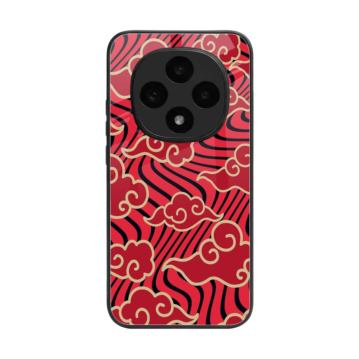 Vermilion Anime back phone cover | glass case for oppo f31 pro 5g