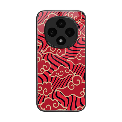 Vermilion Anime back phone cover | glass case for oppo f31 pro 5g