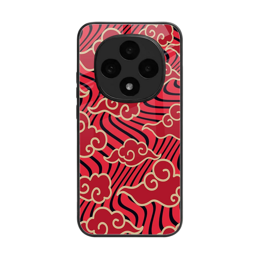 Vermilion Anime back phone cover | glass case for oppo f31 pro 5g
