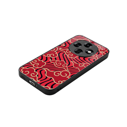 Vermilion Anime stylish phone case for oppo f31 pro 5g | glossy glass and slim fit