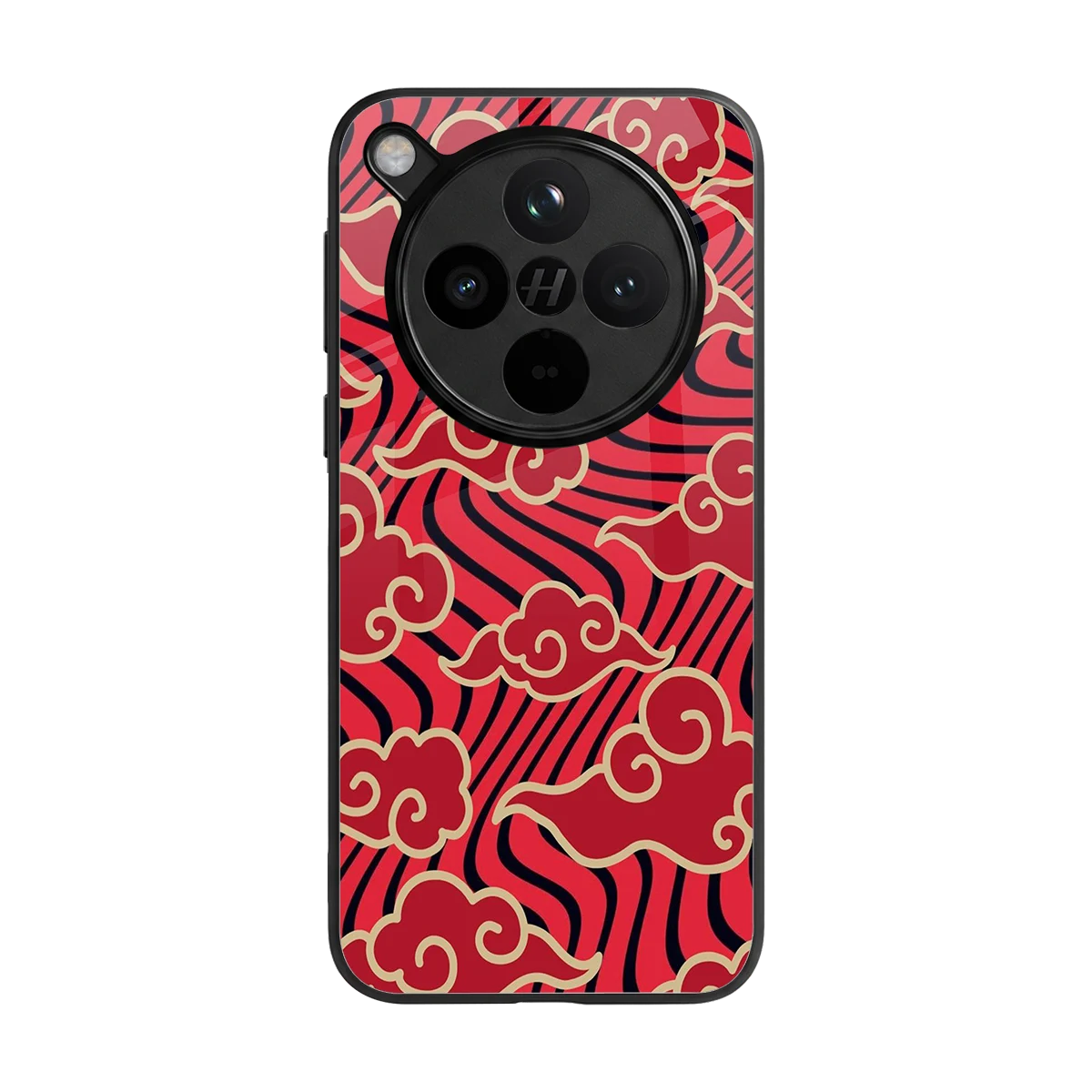 Vermilion Anime back phone cover | glass case for oppo find x8
