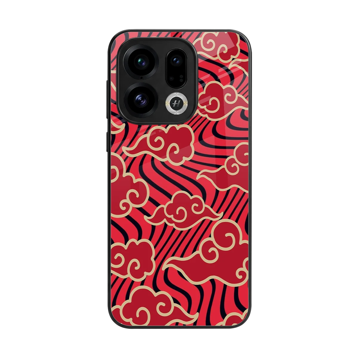 Vermilion Anime back phone cover | glass case for oppo find x9