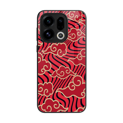Vermilion Anime back phone cover | glass case for oppo find x9