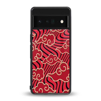 Vermilion Anime back phone cover | glass case for google pixel 6 pro