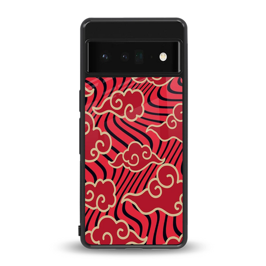Vermilion Anime back phone cover | glass case for google pixel 6 pro