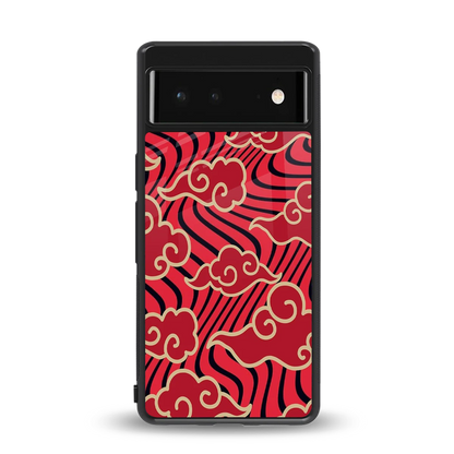 Vermilion Anime back phone cover | glass case for google pixel 6