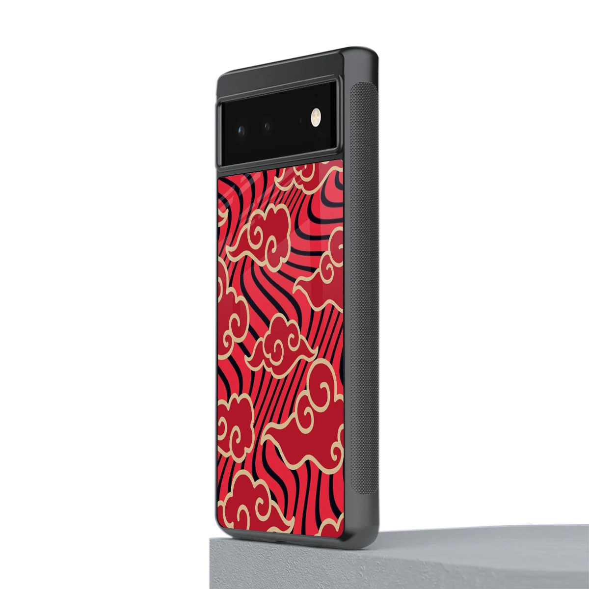 Vermilion Anime stylish phone case for google pixel 6 | glossy glass and slim fit
