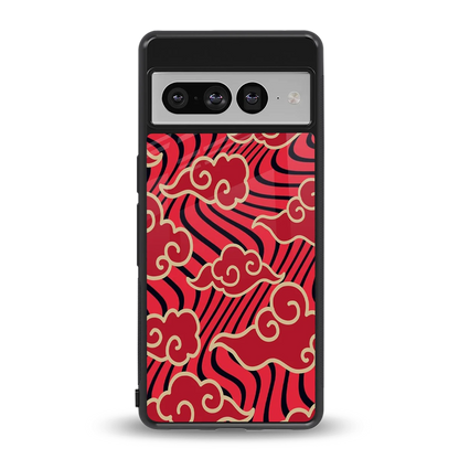 Vermilion Anime back phone cover | glass case for google pixel 7 pro