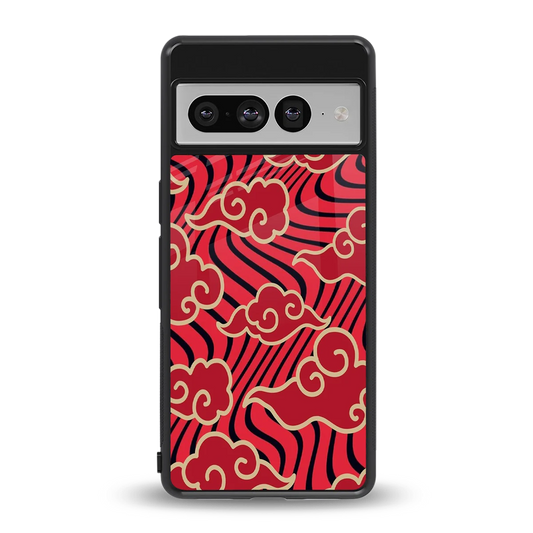Vermilion Anime back phone cover | glass case for google pixel 7 pro