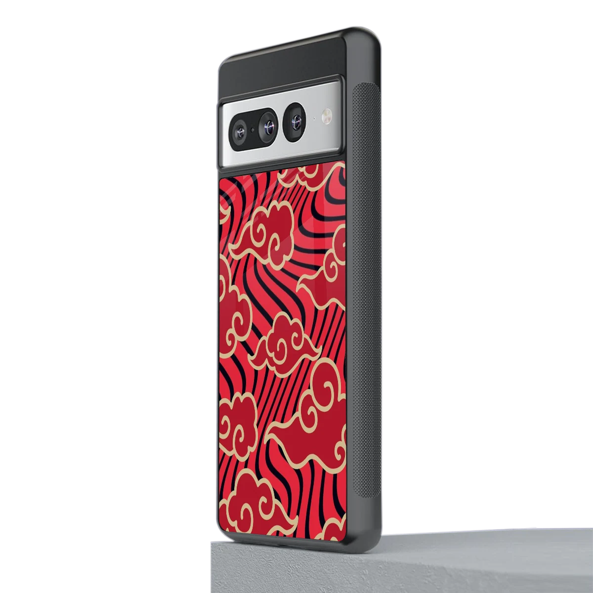 Vermilion Anime stylish phone case for google pixel 7 pro | glossy glass and slim fit