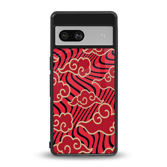 Vermilion Anime back phone cover | glass case for google pixel 7