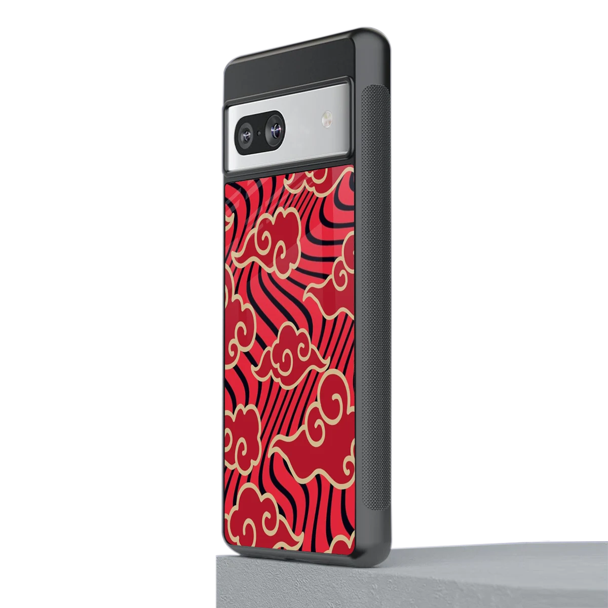 Vermilion Anime stylish phone case for google pixel 7a | glossy glass and slim fit