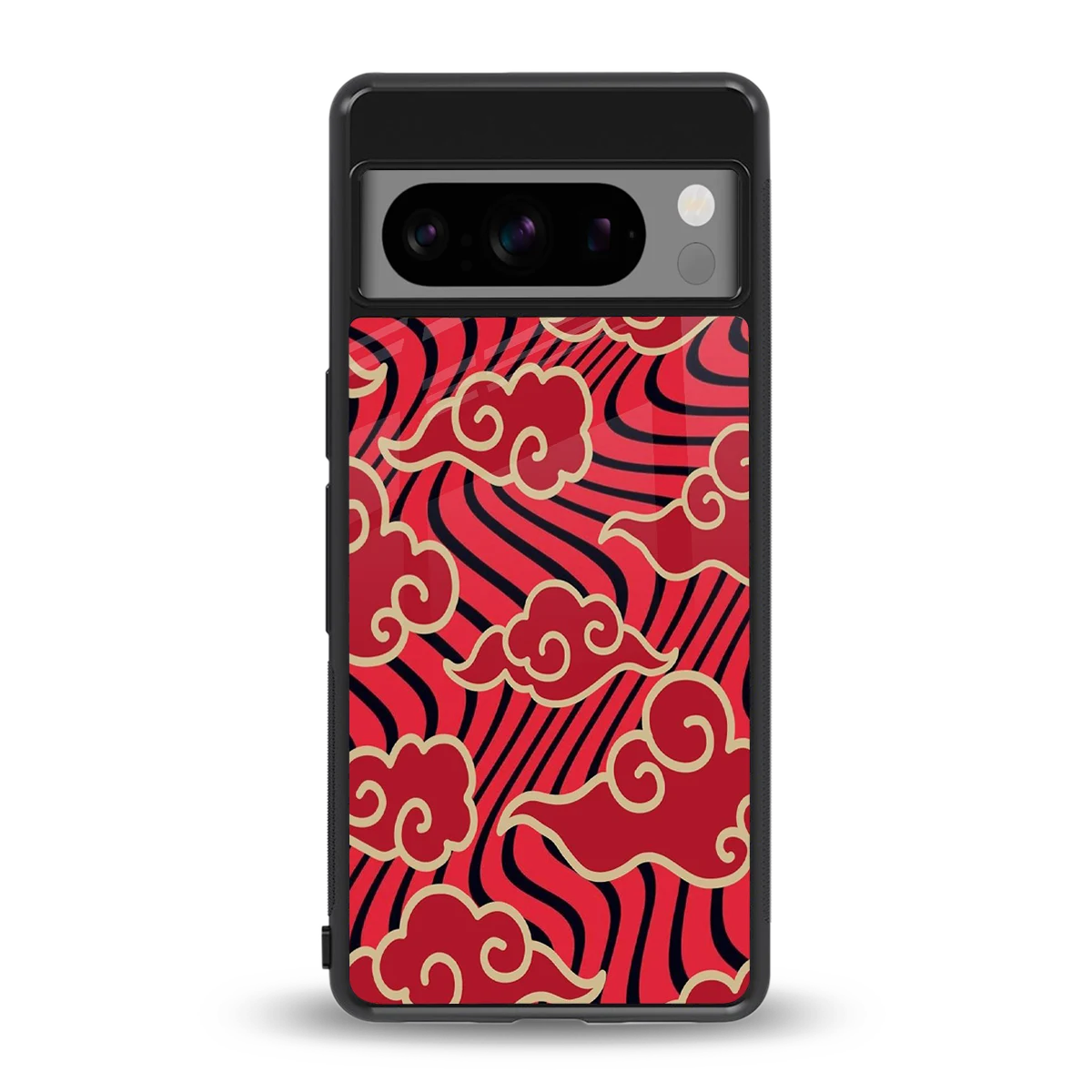 Vermilion Anime back phone cover | glass case for google pixel 8 pro