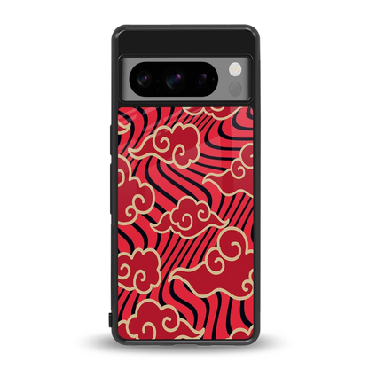 Vermilion Anime back phone cover | glass case for google pixel 8 pro