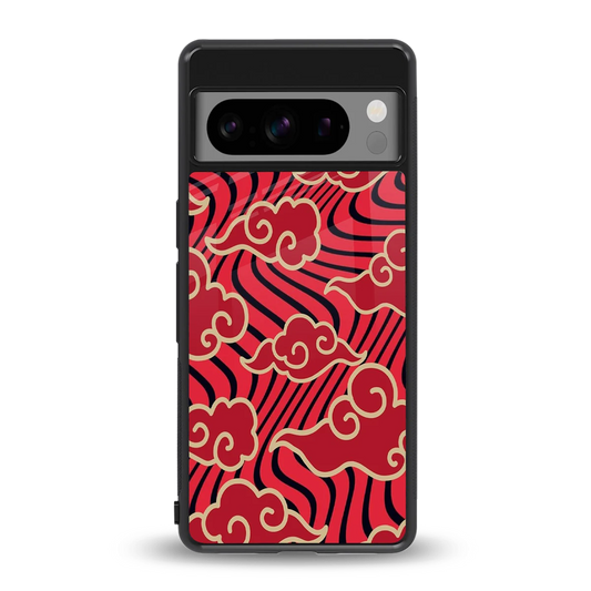 Vermilion Anime back phone cover | glass case for google pixel 8 pro