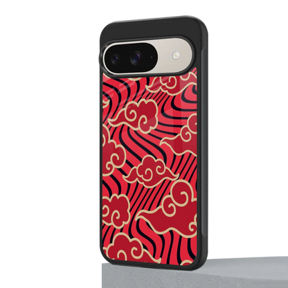 Vermilion Anime google pixel 9 mobile cover | shockproof glass phone case