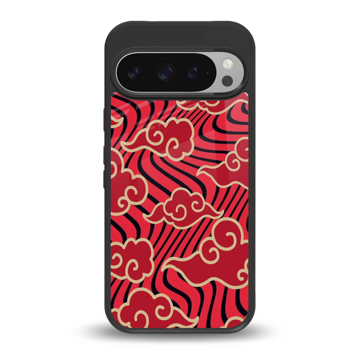 Vermilion Anime back phone cover | glass case for google pixel 9 pro