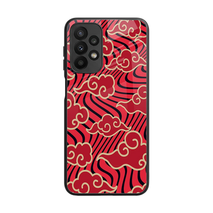 Vermilion Anime back phone cover | glass case for samsung galaxy a23