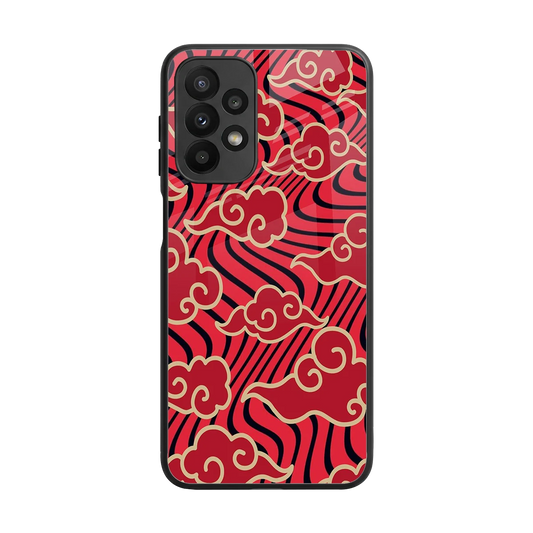 Vermilion Anime back phone cover | glass case for samsung galaxy a23