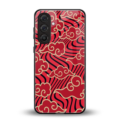 Vermilion Anime back phone cover | glass case for samsung galaxy a37 5g