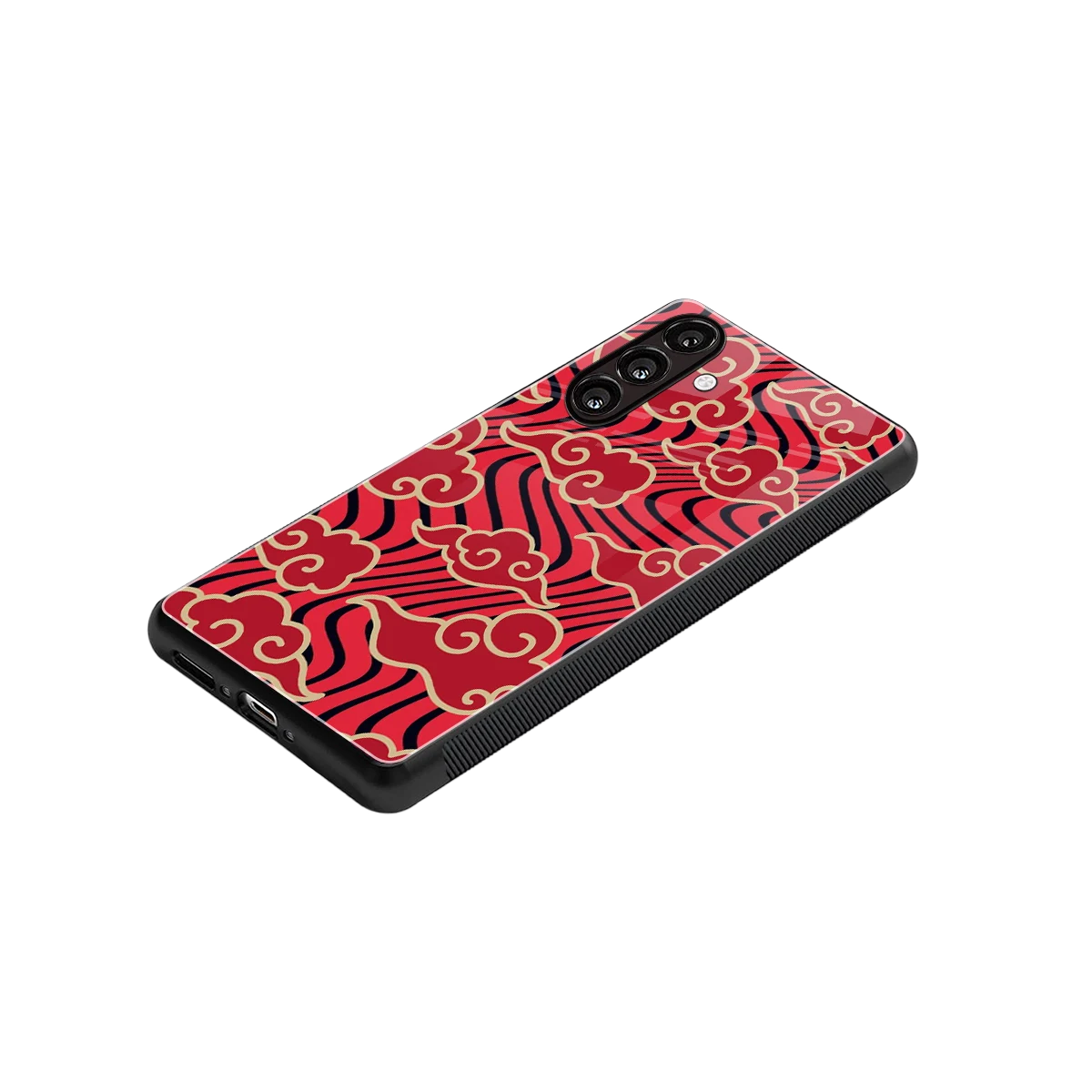 Vermilion Anime stylish phone case for samsung galaxy a37 5g | glossy glass and slim fit