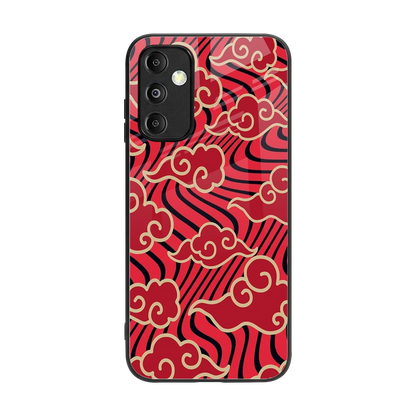 Vermilion Anime back phone cover | glass case for samsung galaxy m14 5g