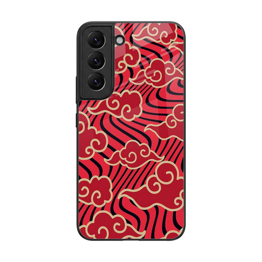 Vermilion Anime back phone cover | glass case for samsung galaxy s22