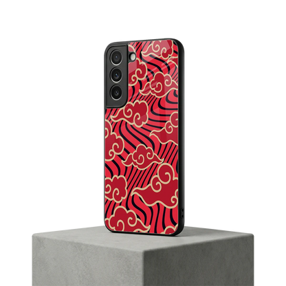 Vermilion Anime samsung galaxy s22 mobile cover | shockproof glass phone case