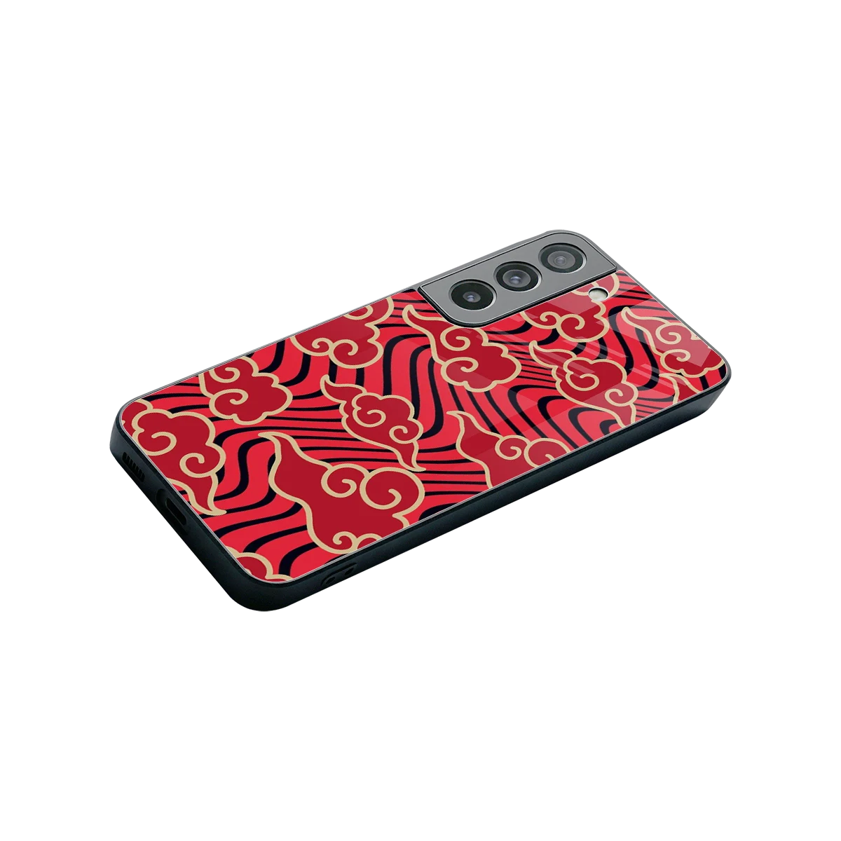 Vermilion Anime stylish phone case for samsung galaxy s22 | glossy glass and slim fit