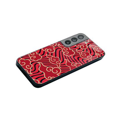 Vermilion Anime stylish phone case for samsung galaxy s22 | glossy glass and slim fit