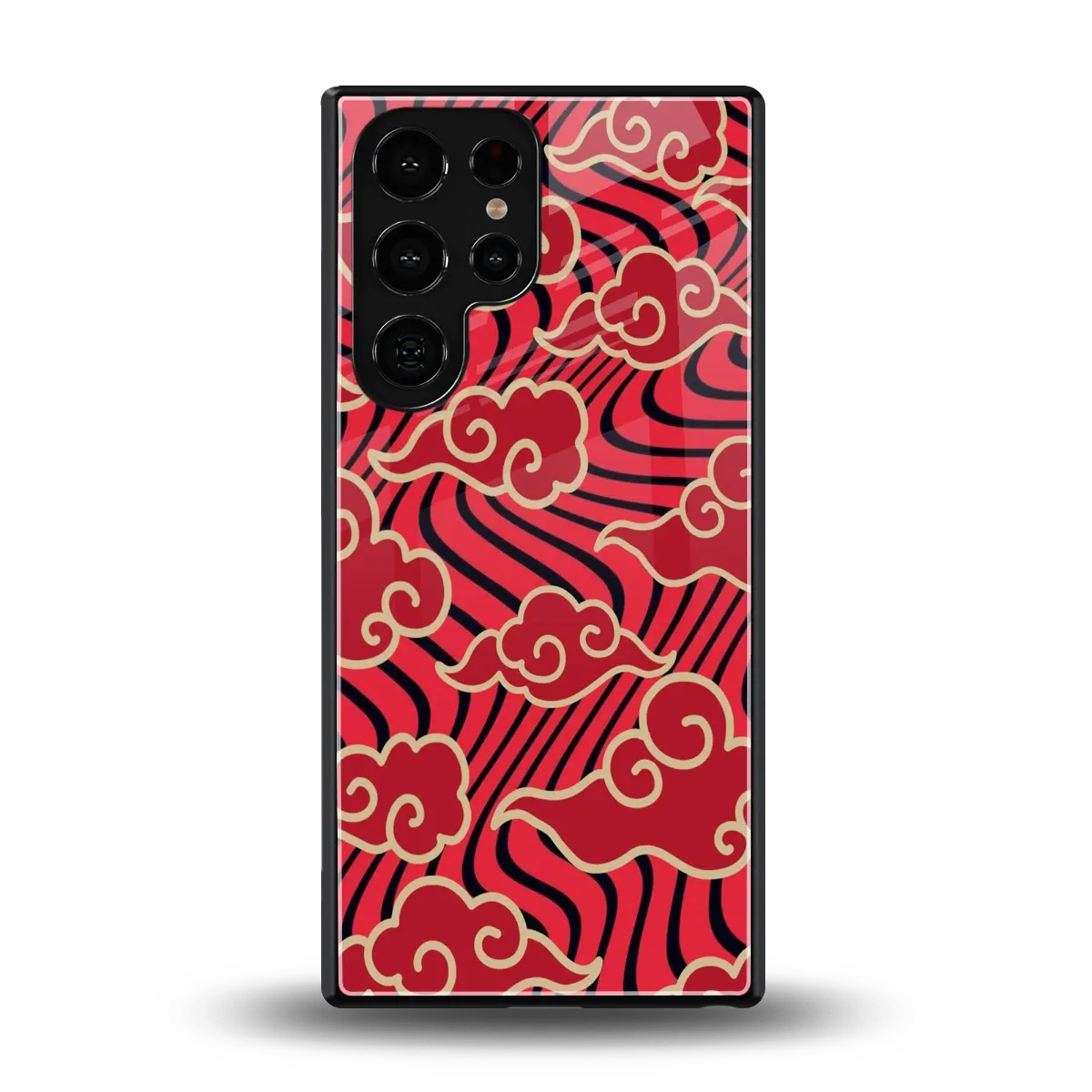 Vermilion Anime back phone cover | glass case for samsung galaxy s25 ultra