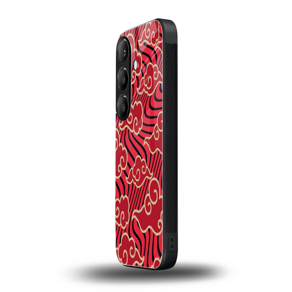 Vermilion Anime samsung galaxy s23 fe mobile cover | shockproof glass phone case