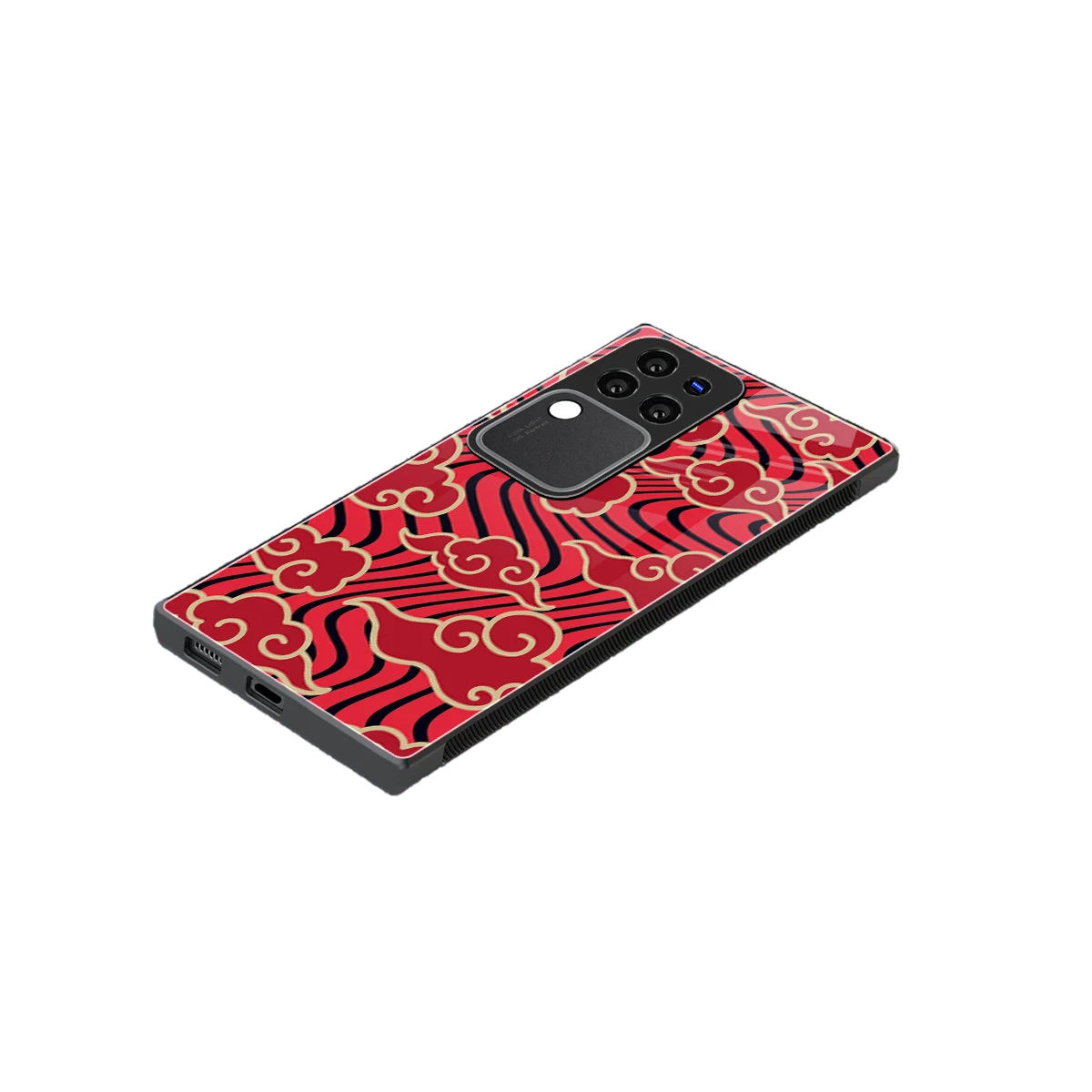 Vermilion Anime stylish phone case forvivo v30 pro | glossy glass and slim fit