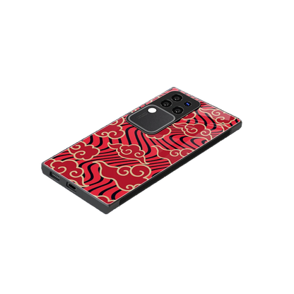 Vermilion Anime stylish phone case forvivo v30 pro | glossy glass and slim fit