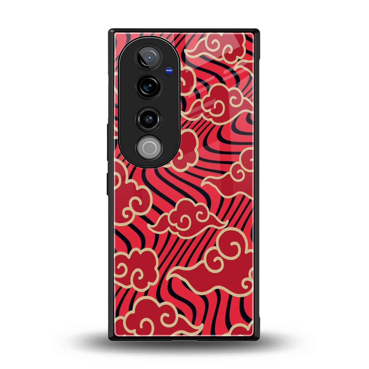 Vermilion Anime back phone cover | glass case for vivo v40 pro