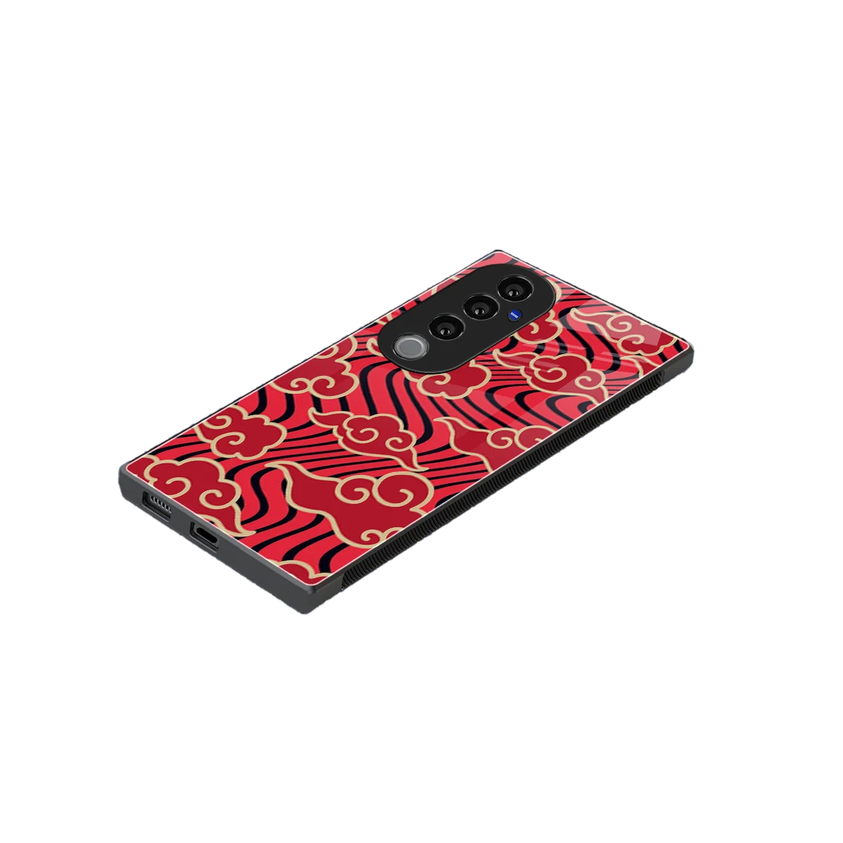 Vermilion Anime stylish phone case for vivo v40 pro | glossy glass and slim fit