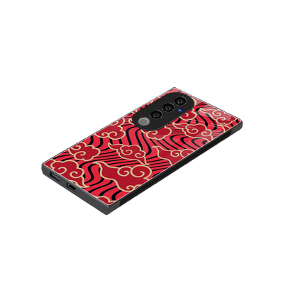 Vermilion Anime stylish phone case for vivo v40 pro | glossy glass and slim fit
