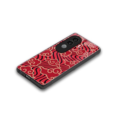 Vermilion Anime stylish phone case for vivo v40e | glossy glass and slim fit